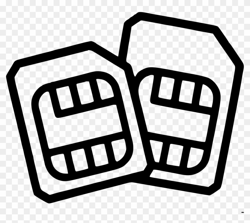840x749 This Free Icons Png Design Of Two Sim Cards, Transparent Png