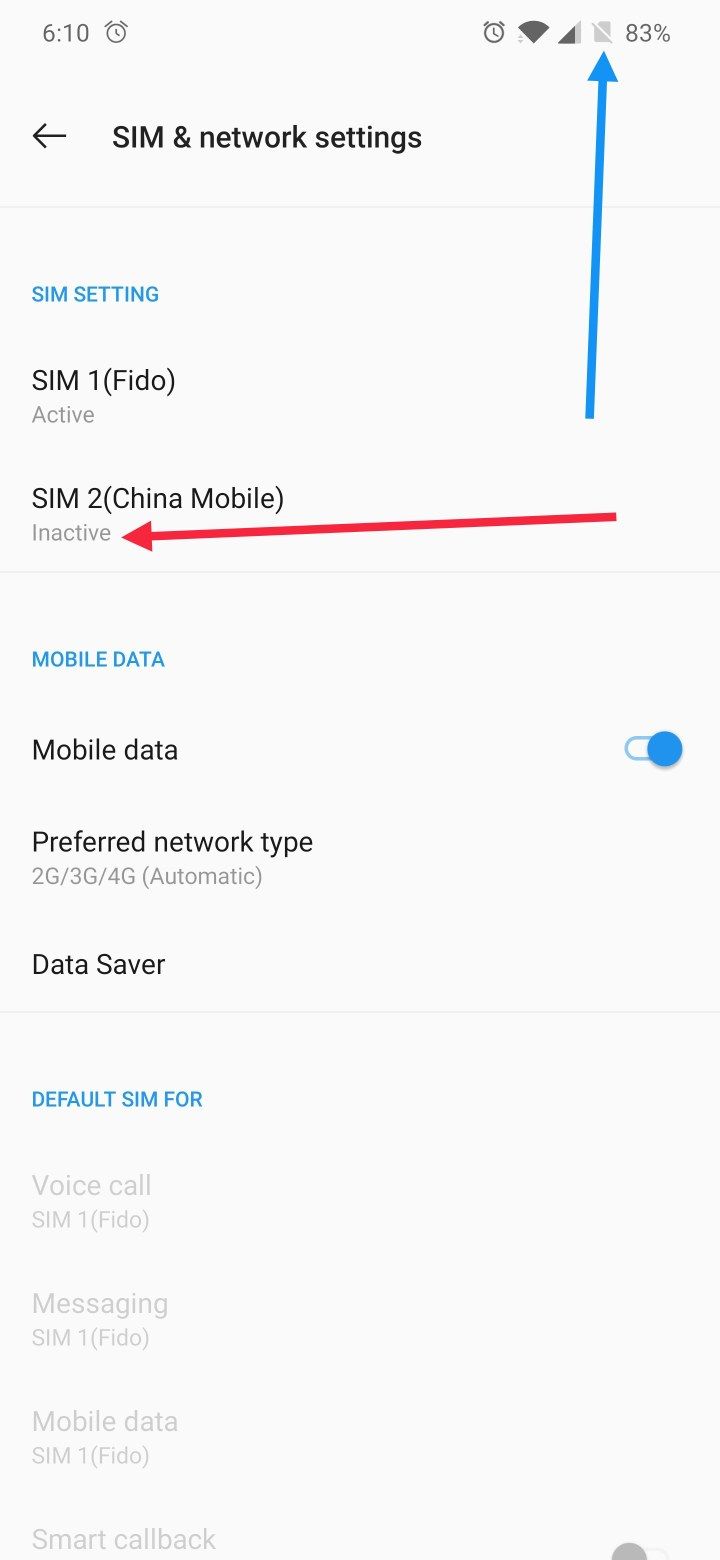 720x1560 Dual Sim Card Icon Issue
