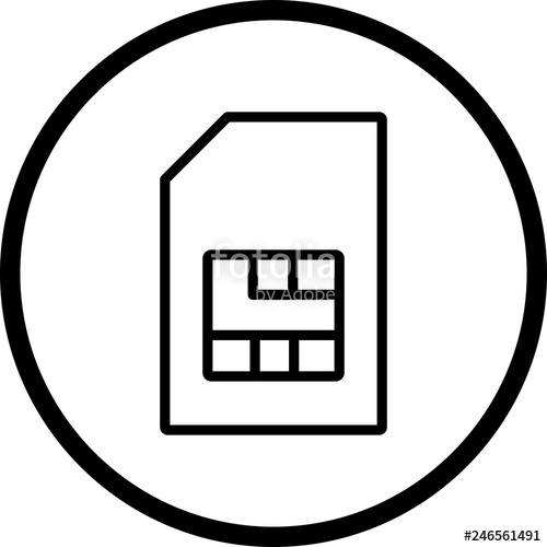 500x500 Vector Sim Icon Sim Car Stock Image And Royalty Free Vector