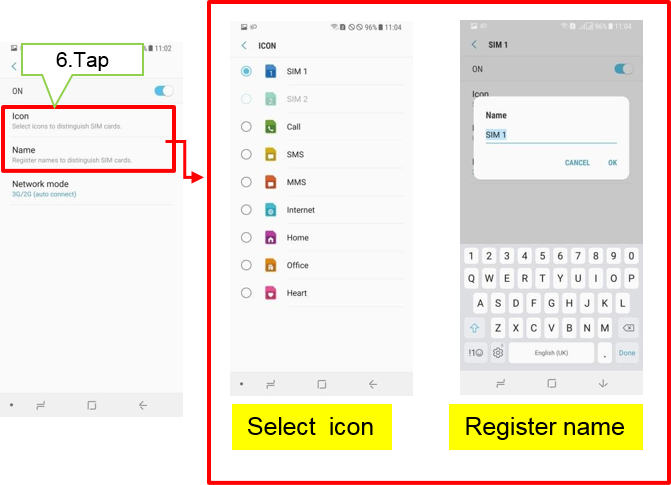 671x485 Galaxy How Do I Customize The Display Name And Icon Of Sim