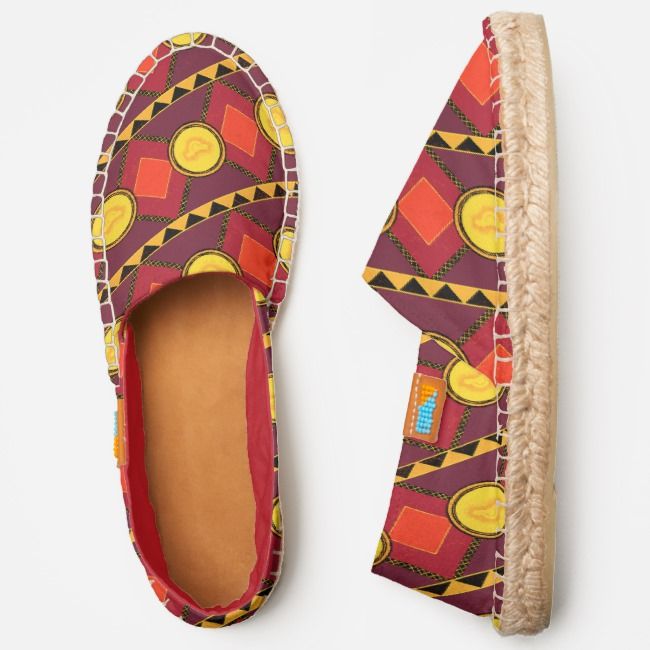 650x650 Lion King Simba Icon African Style Pattern Espadrilles Zazzle