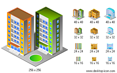 450x280 Desktop Building Icon Pack