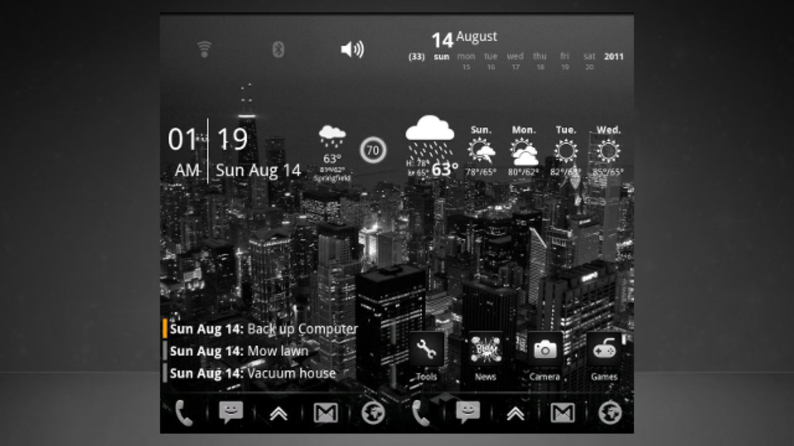 1600x900 The Chicago Skyline Home Screen