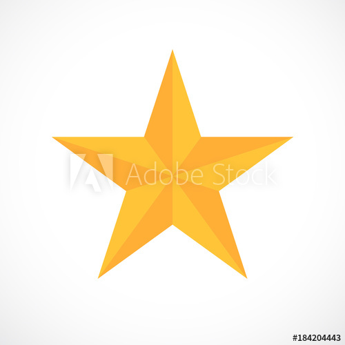 500x500 Gold Award Star Vector Icon
