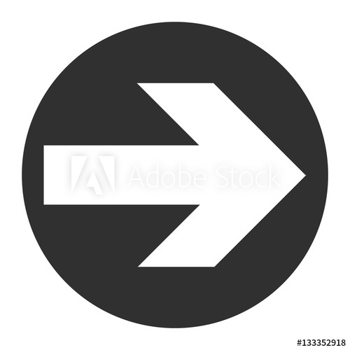 White And Simple Arrow Icon Isolated On Gray And White Background 500x500 White And Simple Arrow Icon Isolated On Gray And White Background