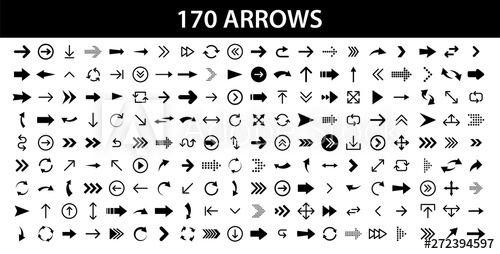 Arrows Set Of Black Icons Arrow Icon Arrow Vector Collection 500x254 Arrows Set Of Black Icons Arrow Icon Arrow Vector Collection