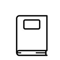 200x200 Book Spine Icon Icons Information Info Symbol Symbols Simple Line