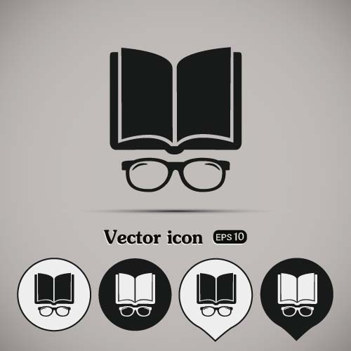 500x500 Simple Book Icons Vector Set Free Download