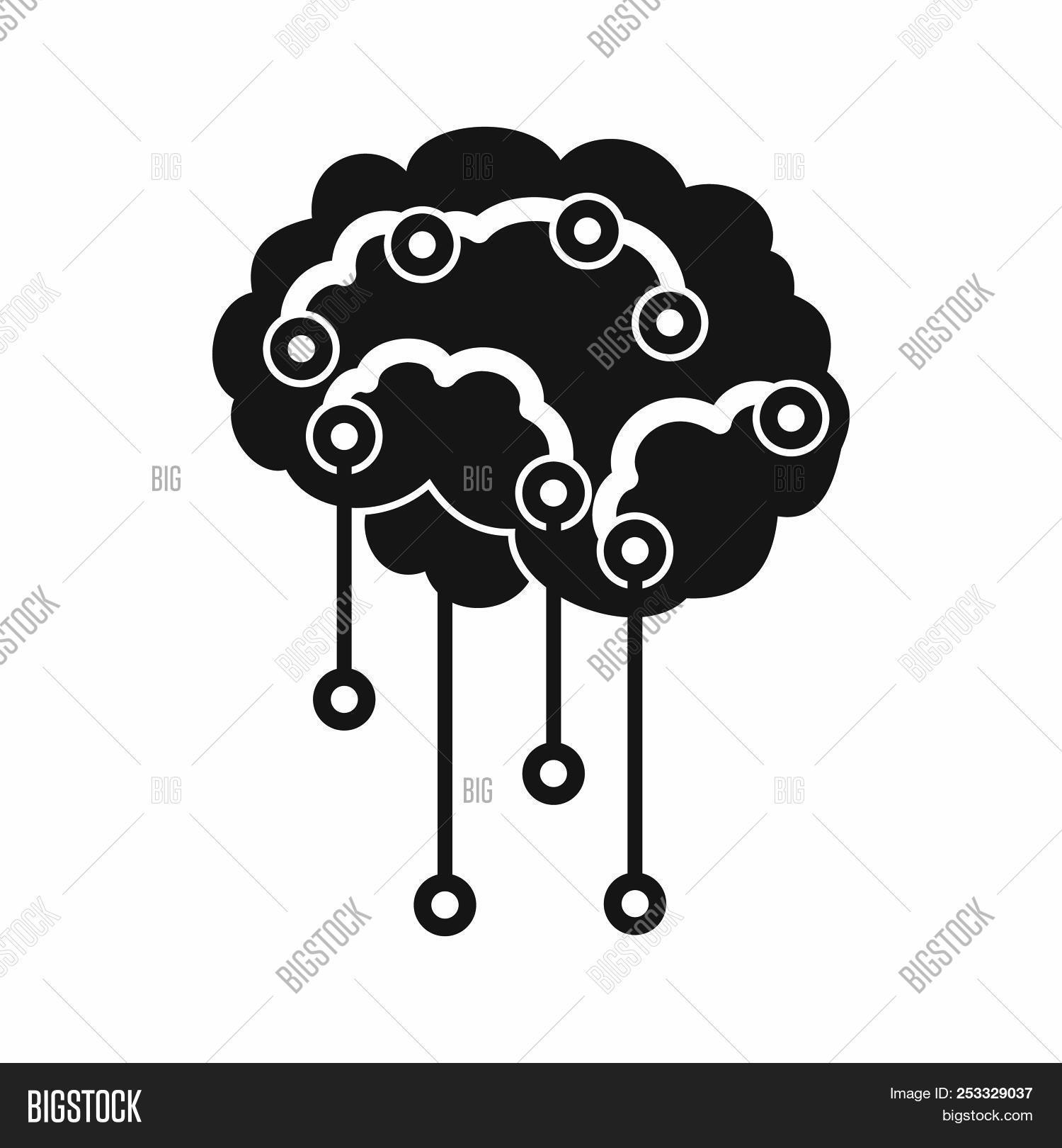 1500x1620 Sensors On Human Bran In Simple Style Isolated On Image