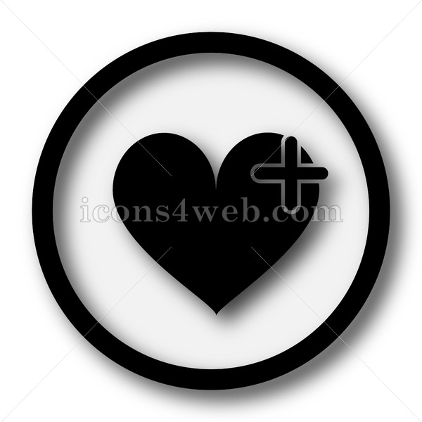 600x600 Heart With Cross Simple Icon Heart With Cross Simple Button