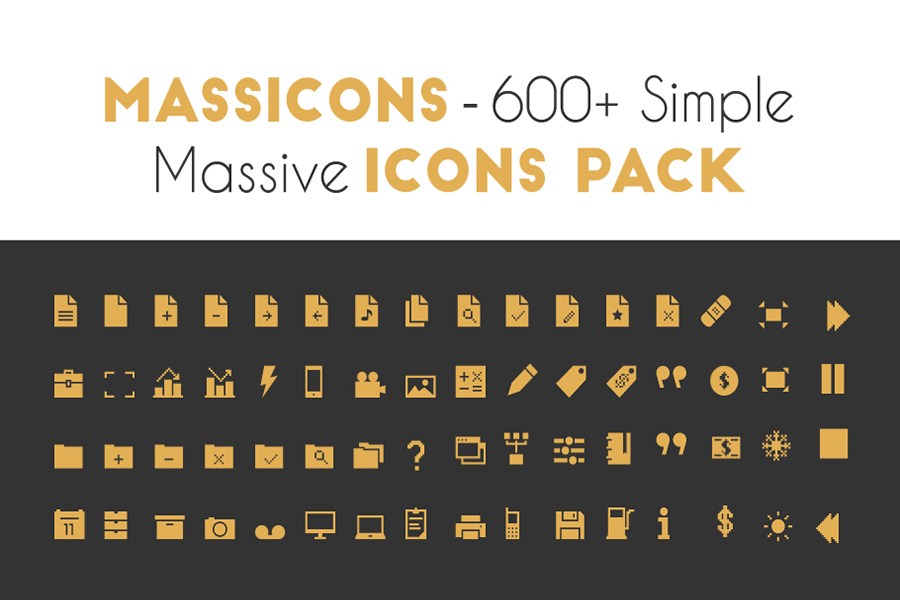 Massicons Simple Massive Icon Pack Free Design Resources 900x600 Massicons Simple Massive Icon Pack Free Design Resources