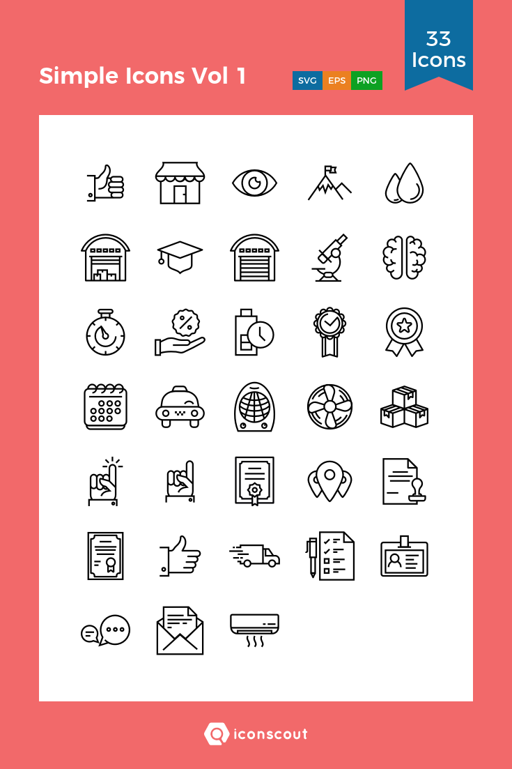 Simple Icon Pack at Vectorified.com | Collection of Simple Icon Pack ...