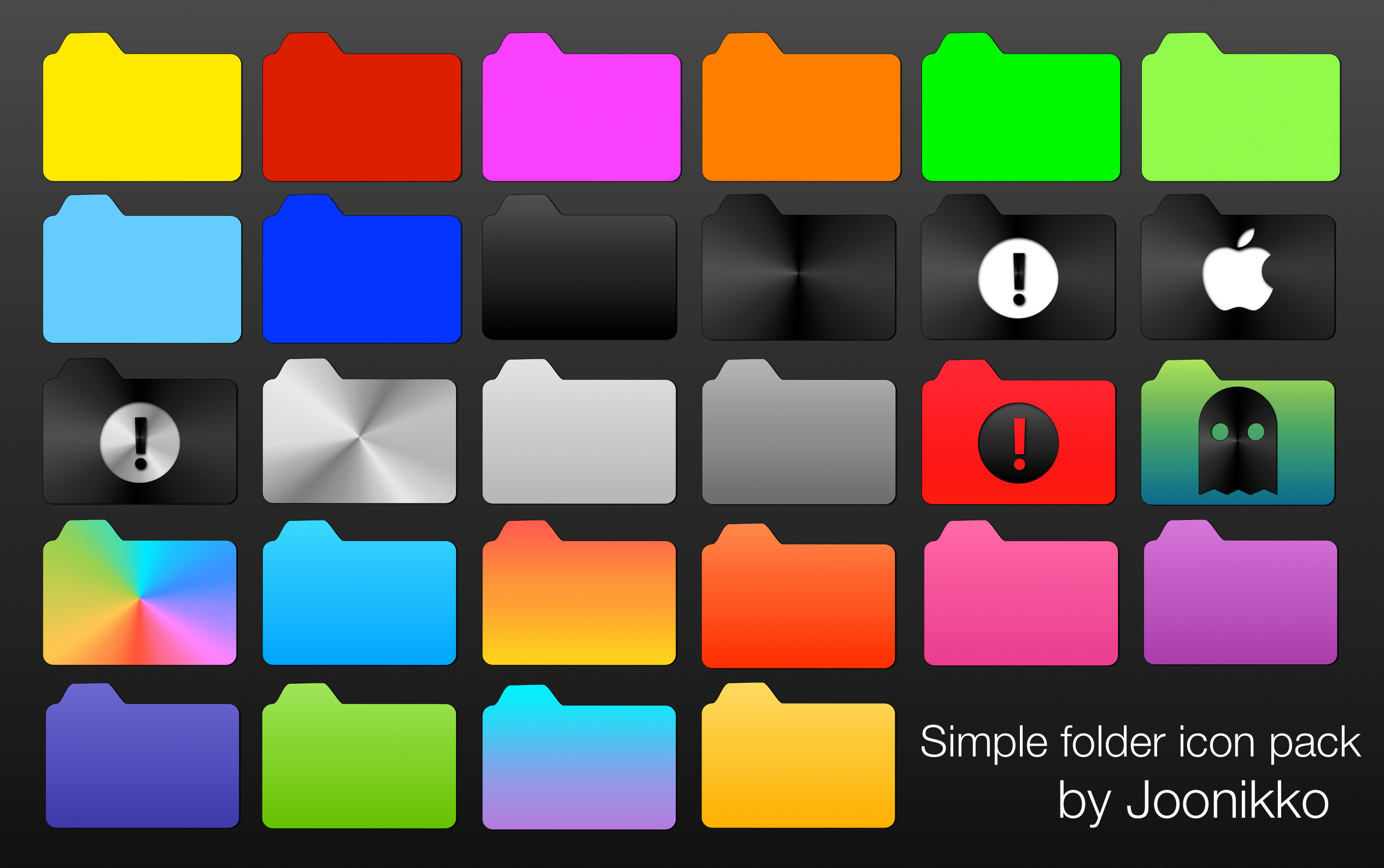 Simple Folder Icon Pack 2532x1588 Simple Folder Icon Pack
