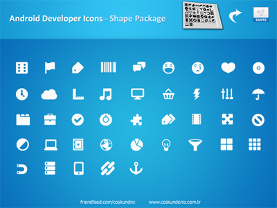 Android Icons Shape Pack 400x300 Android Icons Shape Pack