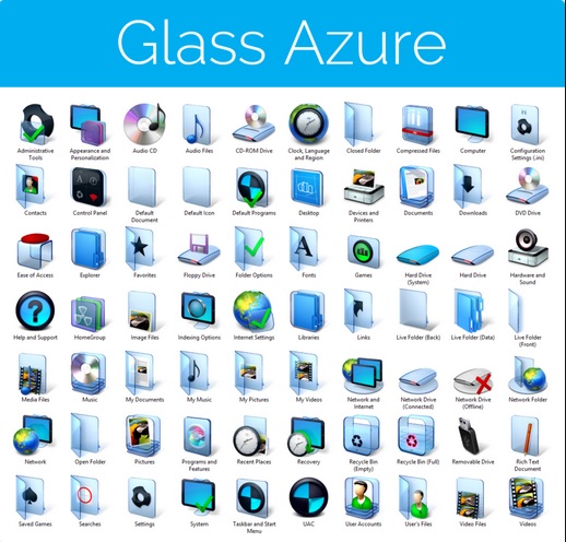 Azure Glass St Iconpack 518x496 Azure Glass St Iconpack
