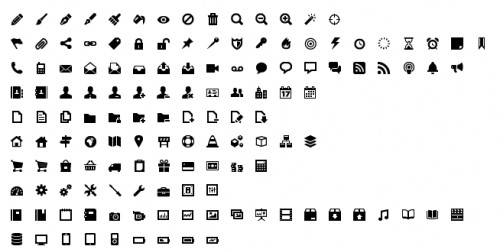 500x250 Simple Icon Set