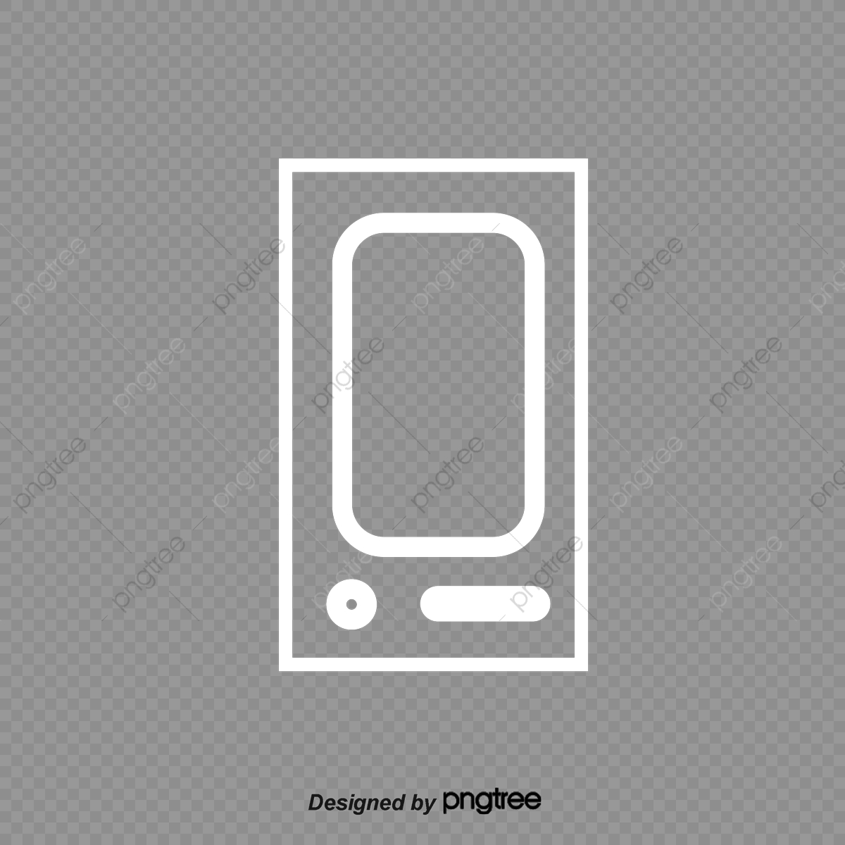 1200x1200 Color Simple Mobile Phone Icon Set Illustration Elements, Color