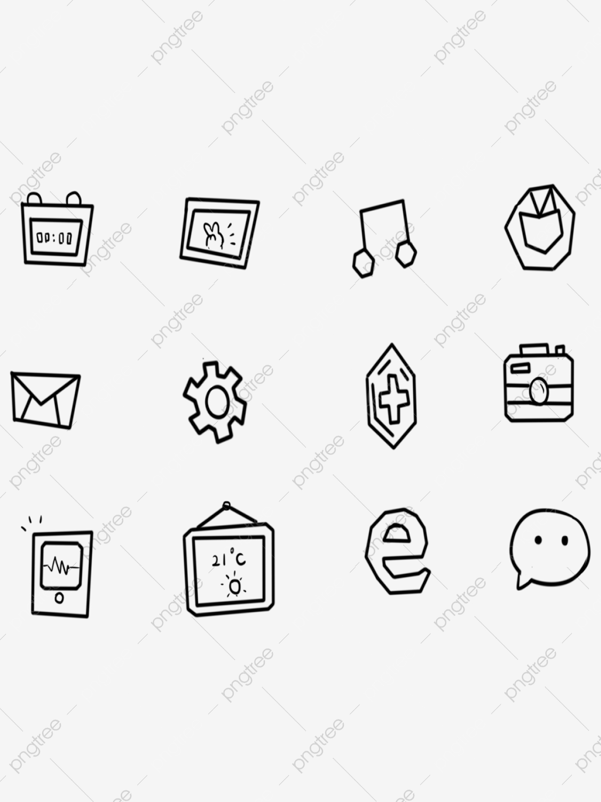 1200x1601 Simple Hand Drawn Wind Mobile Phone Icon, Icon, Mobile Phone Icon