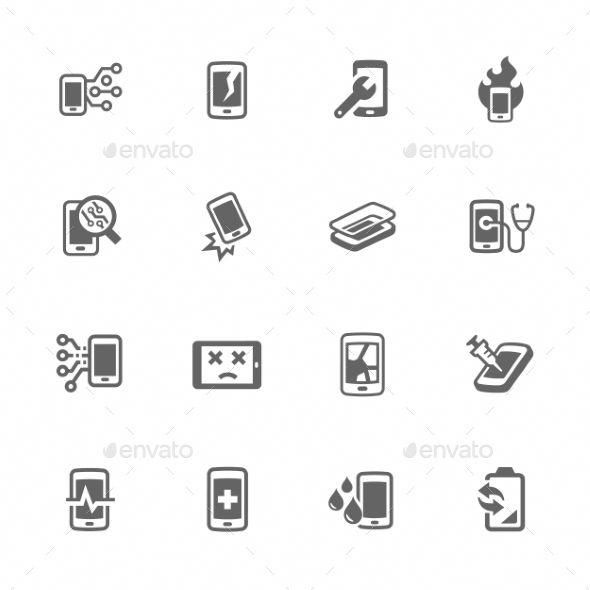 590x590 Simple Smart Phone Repair Icons