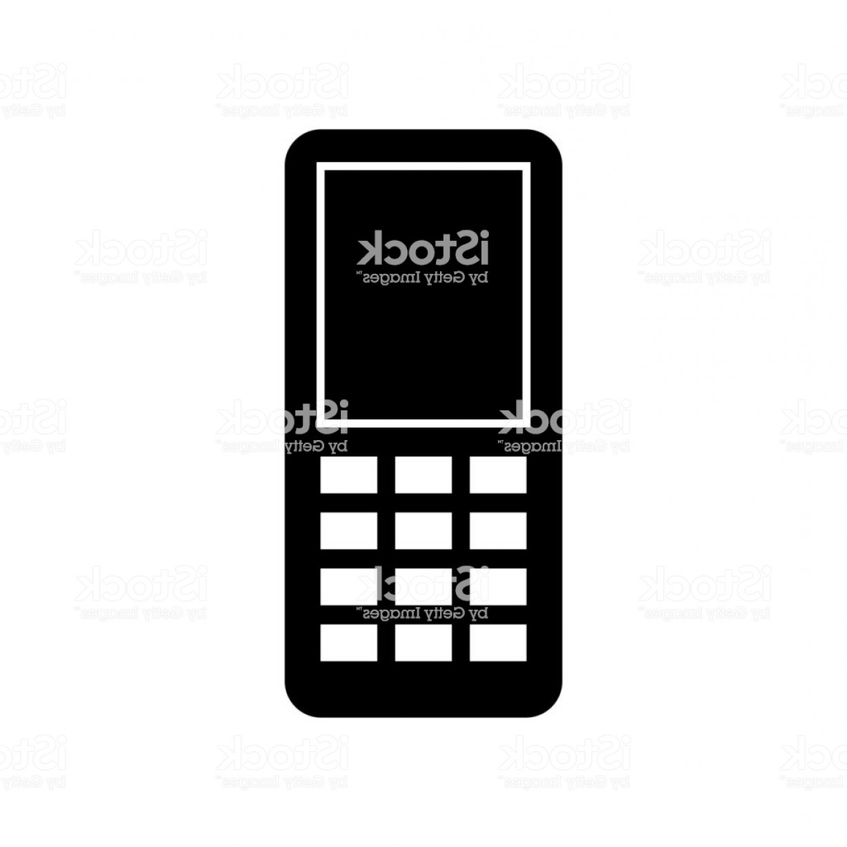 1228x1228 Mobile Phone Icon Vector Icon Simple Element Illustration Mobile