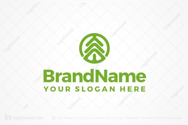 Simple Tree Icon Logo 600x400 Simple Tree Icon Logo