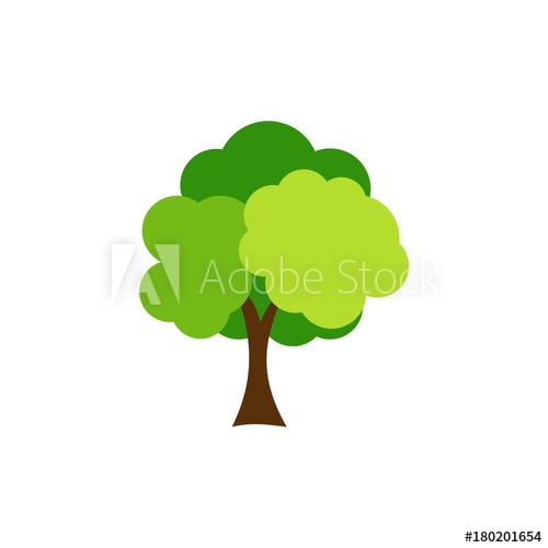 Simple Tree Icon, Tree Icon Vector Illustration 500x500 Simple Tree Icon, Tree Icon Vector Illustration