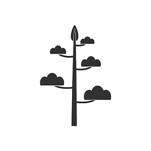 Black Icon On White Background Simple Tree Vector 310x310 Black Icon On White Background Simple Tree Vector