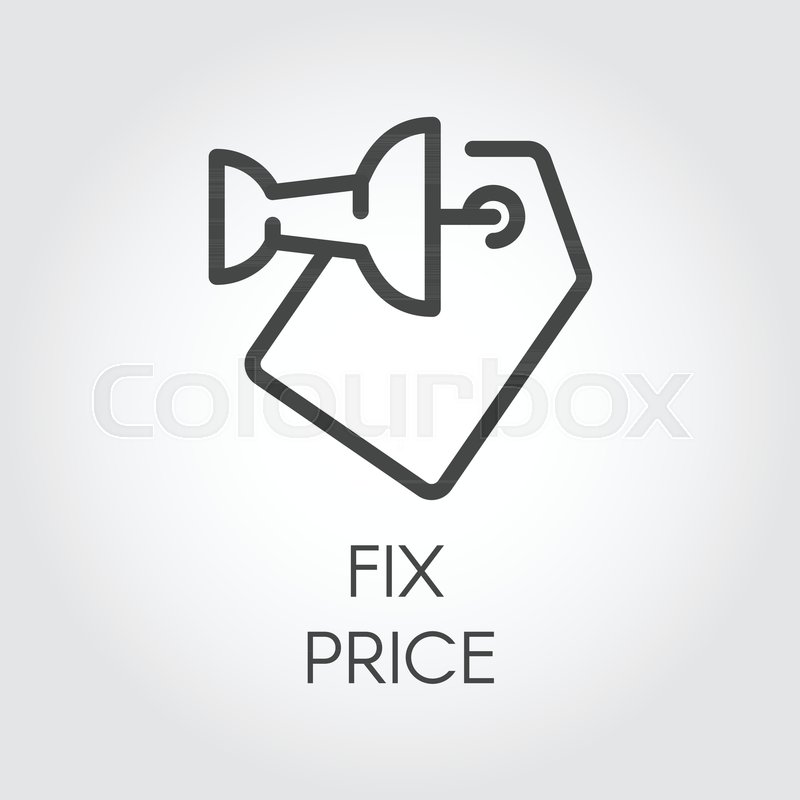 800x800 Fix Price Line Icon Simplicity Stock Vector Colourbox
