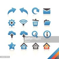 200x200 Web And Internet Icon Set Simplicity Series Stock Vectors