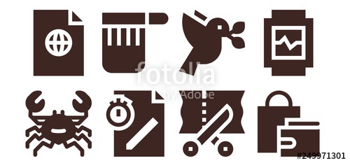 500x233 Simplicity Icon Set Stock Image And Royalty Free Vector