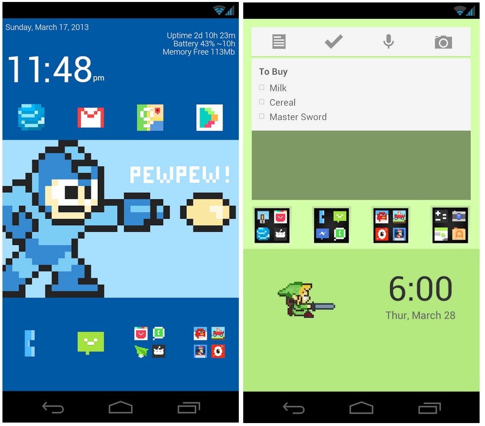 Android 23. 8 Bit иконки пак. Simply 8..