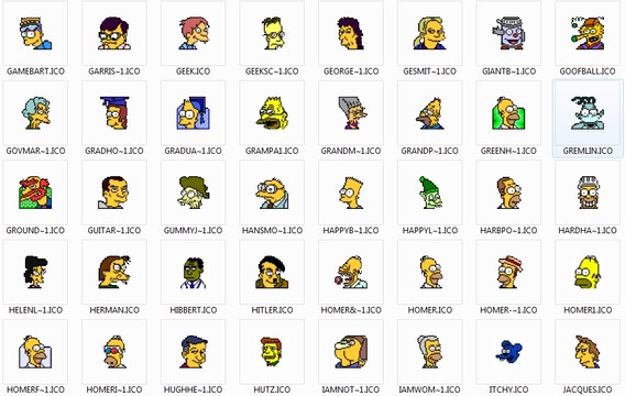 568x360 Simpsons Icons