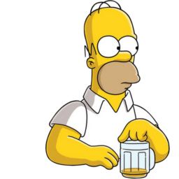 256x256 Homer Simpson Beer Icon Download Simpsons Icons Iconspedia
