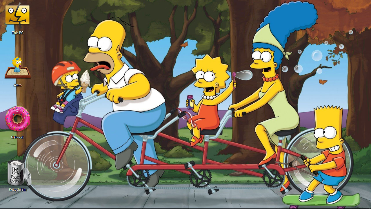 1280x720 Simpsons Theme For Windows