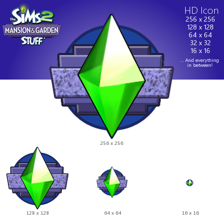 456x456 The Sims Mansion And Garden Hd Icon