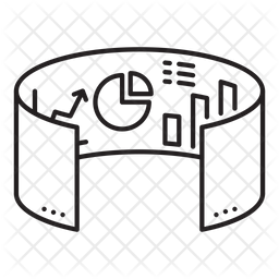 256x256 Simulation Icon Of Line Style