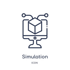 240x240 Simulation Icon Vector