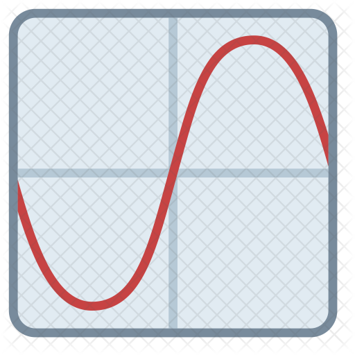 512x512 Sine Wave Icon Of Colored Outline Style