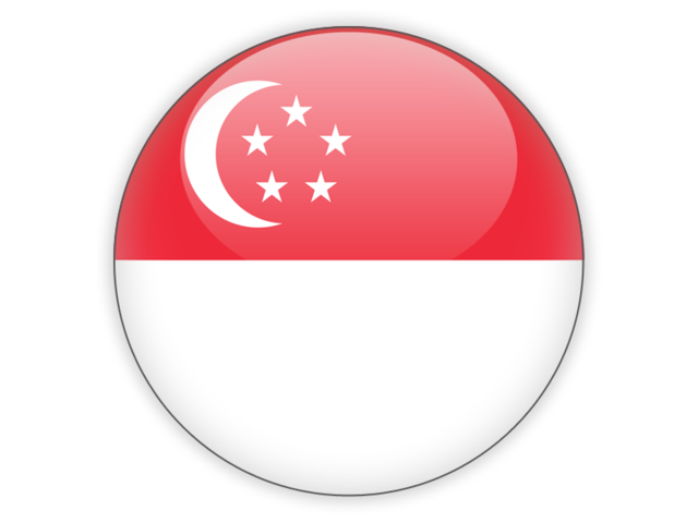 640x480 Round Icon Illustration Of Flag Of Singapore