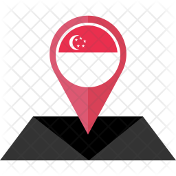 256x256 Singapore Flag Icon Of Flat Style