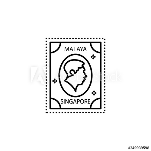 500x500 Passport St Visa, Malaya, Singapore Icon Element Of Passport