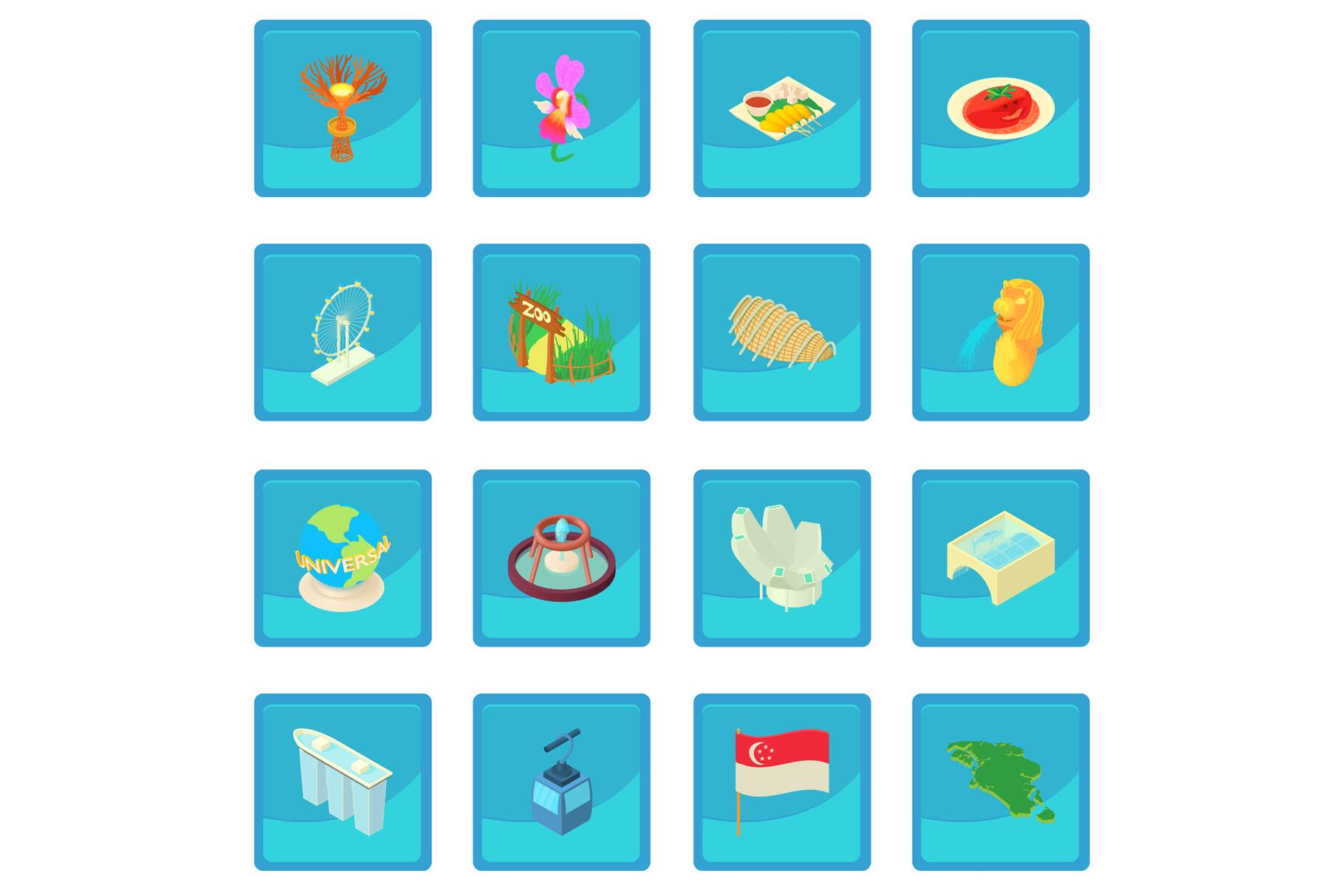 1820x1214 Singapore Icon Blue App