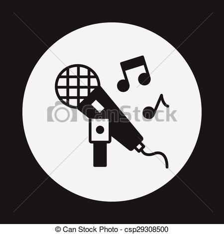 450x470 Singing Icon Vector Clipart
