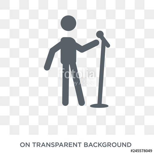 500x500 Singing Icon Trendy Flat Vector Singing Icon On Transparent