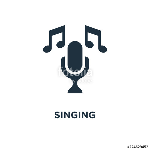 500x500 Singing Icon Stock Image And Royalty Free Vector On Fotolia