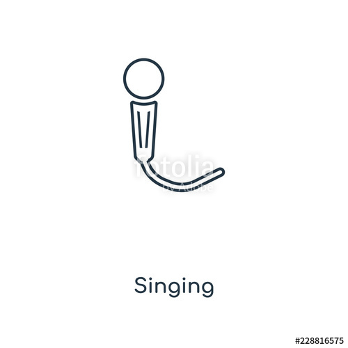 500x500 Singing Icon Vector Stock Image And Royalty Free Vector