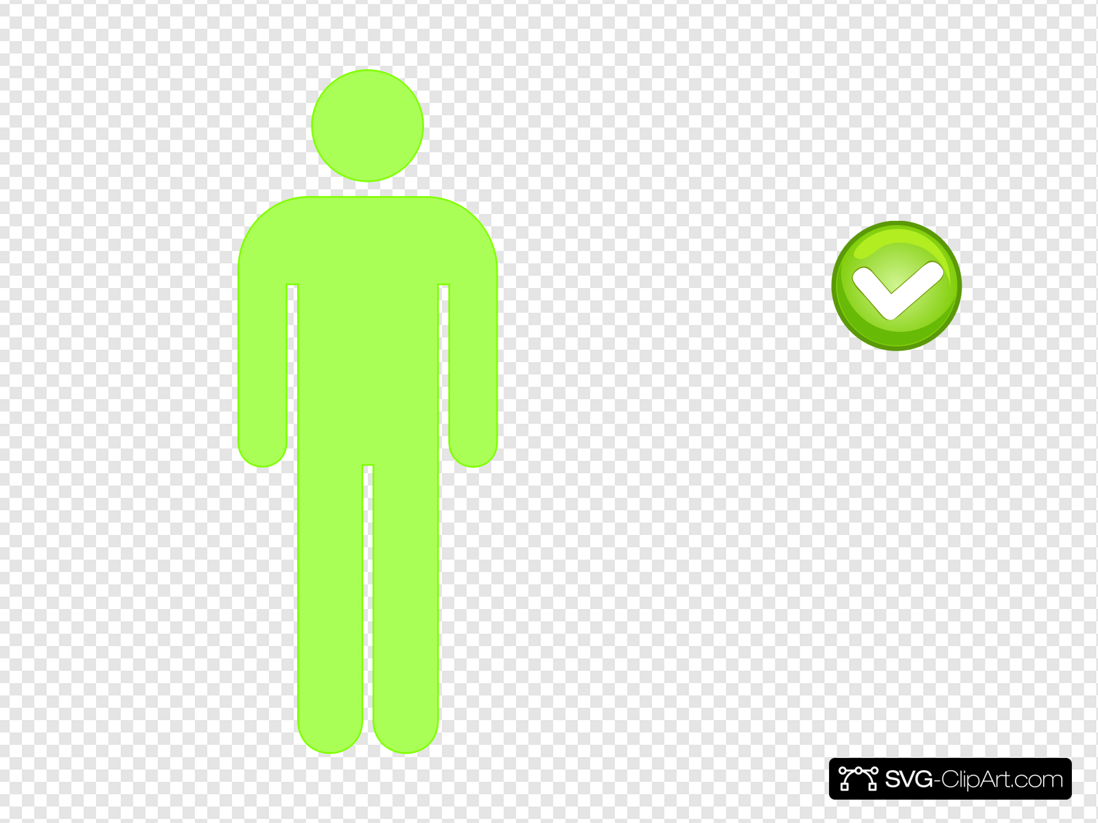1600x1200 Single Person Icon Light Green Clip Art, Icon