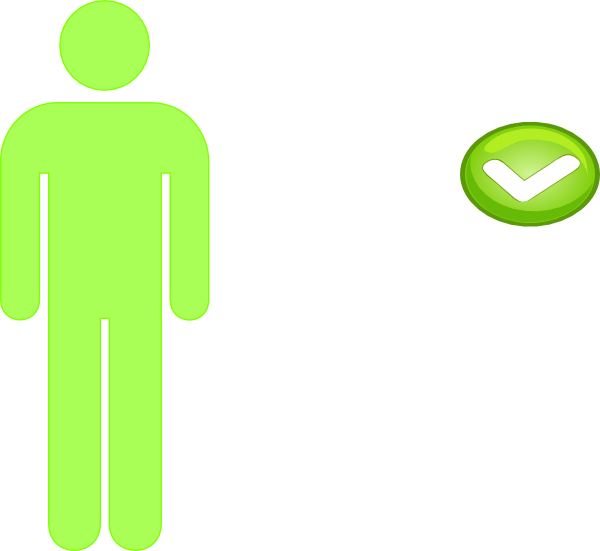 600x551 How To Set Use Single Person Icon Light Green Vector