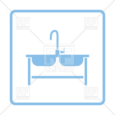400x400 Double Sink Icon Vector Image Of Signs, Symbols, Maps Angelp