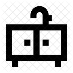 256x256 Sink Icon Of Line Style
